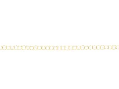 Verlängerungskette, Ringglied 2,80 Mm, Meterweise, Gelbgold 18k - Standard Bild - 2