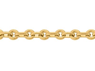 Linsen-glied Kette 5 Mm, Gelbgold 18k. Ref. 01250