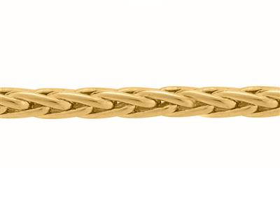 Massiv Palmiergliederkette 2,50mm, 18k Gelbgold. Ref. 00701