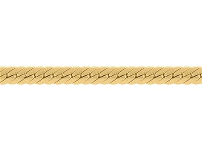 Englischer Gliederkette Hohl 2,80 Mm, 18k Gelbgold. Ref. 00525