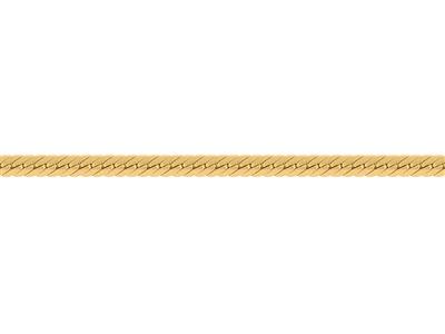 Englische Hohlmaschenkette 3,70mm, 18k Gelbgold. Ref. 00526 - Standard Bild - 3