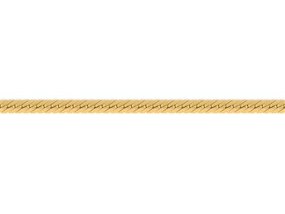 Chain 00526 Creuse Mail Angl 3,7mm Or Jaune 18k 16,40 Gr/m T+ Coc - Standard Bild - 3