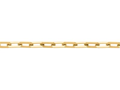 Rechteckglied-kette 2,10 Mm, Gelbgold 18k. Ref. 002015 - Standard Bild - 3