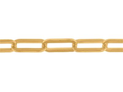 Kette Mit Rechteckigen Maschen 4,20mm, Gelbgold 18k. Ref. 00862bis