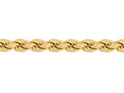 Hohle Seilkette 4,90 Mm, Gelbgold 18k. Ref. 00184
