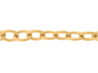 Kette Leicht Runde Ankerkette Maschenweite 2,50 Mm, 18k Gelbgold. Ref.00880