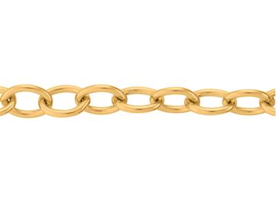 Kette Netz Runde Ankerkette Klar 2,50 Mm, 18k Gelbgold. Ref. 00880 - Standard Bild - 1