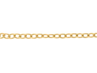 Kette Leicht Runde Ankerkette Maschenweite 2,50 Mm, 18k Gelbgold. Ref.00880 - Standard Bild - 3