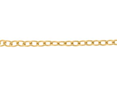 Kette Netz Runde Ankerkette Klar 2,50 Mm, 18k Gelbgold. Ref. 00880 - Standard Bild - 3