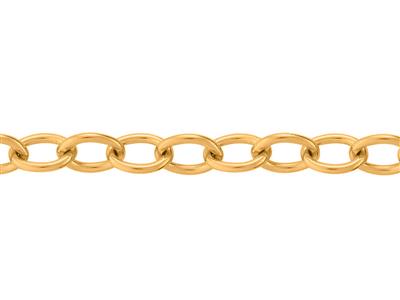 Runde Klare For\at-gliederkette 2mm, 18k Gelbgold. Ref. 00878 - Standard Bild - 2