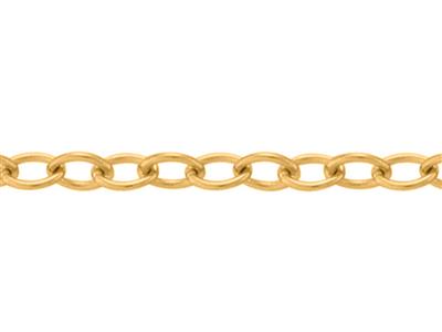 Kette Leicht Runde Ankerkette Maschenweite 1,20 Mm, 18k Gelbgold. Ref.00876 - Standard Bild - 2