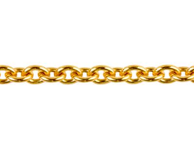 Chaîne Maille For\at Ronde 0,90 Mm,or Jaune 18k 3n. R{f. 00325 - Standard Bild - 2