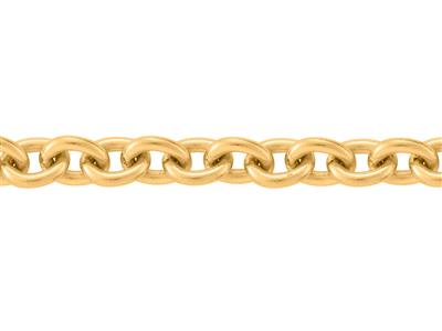 Kette Netz Runde Ankerkette 3,70 Mm, 18k Gelbgold. Ref. 00395 - Standard Bild - 1