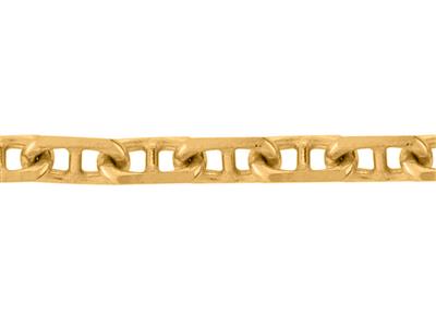 Diamantgeschliffene Ankerkette Marine, 2,30 Mm, 18k Gelbgold. Ref. 00212 - Standard Bild - 1