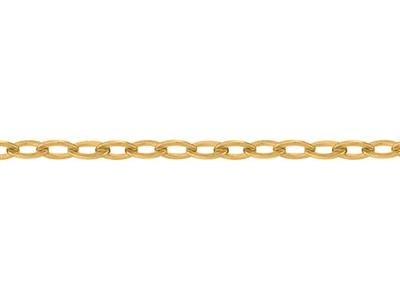 Kette Netz Flache Gliederkette Spiegel0,90 mm, 18k Gelbgold. Ref. 00881 - Standard Bild - 3