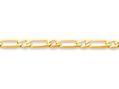 Kette Alternatives Netz 1/1, Ultraflach Gefeilt, 6 Seiten, 4 Mm, 18k Gelbgold - Standard Bild - 1