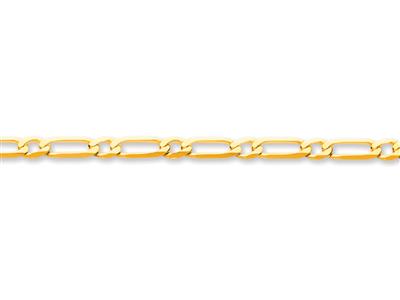 Kette Alternatives Netz 1/1, Ultraflach Gefeilt, 6 Seiten, 4 Mm, 18k Gelbgold - Standard Bild - 2