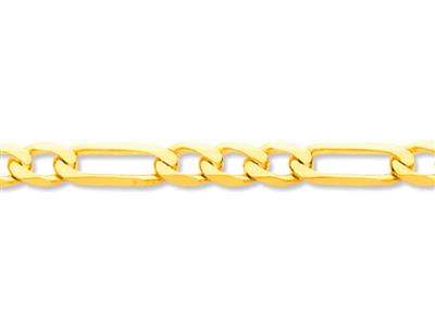 Kette Alternatives Netz 1/3, Ultraflach Gefeilt, 6 Seiten, 4 Mm, 18k Gelbgold - Standard Bild - 2