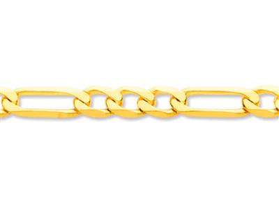 Kette Alternatives Netz 13, Ultraflach Gefeilt, 6 Seiten, 5,60 Mm, 18k Gelbgold
