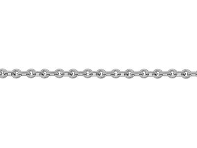 Linsenmasche 3,80 Mm, Weißgold 18k Rhodiniert. Ref. 01238 - Standard Bild - 3