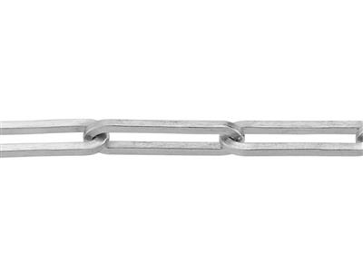 Kette Rechteckiges Glied 2,70 Mm, Graugold 18k Pd 13. Ref. 00861 - Standard Bild - 2