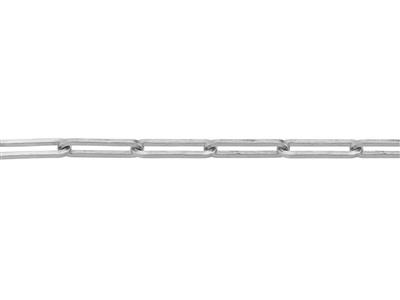 Kette Rechteckiges Glied 2,70 Mm, Graugold 18k Pd 13. Ref. 00861 - Standard Bild - 3