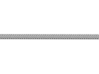 Rundes Schlangenglied 1,60 Mm, 18 Karat Weißgold, Rhodiniert. Ref. 00153 - Standard Bild - 3