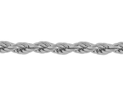 Mechanische Corde-kette 1,50 Mm, Weißgold 18k Rhodiniert. Ref. 00602 - Standard Bild - 2