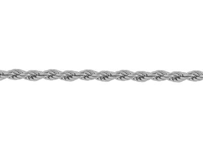 Mechanische Corde-kette 1,50 Mm, Weißgold 18k Rhodiniert. Ref. 00602 - Standard Bild - 3