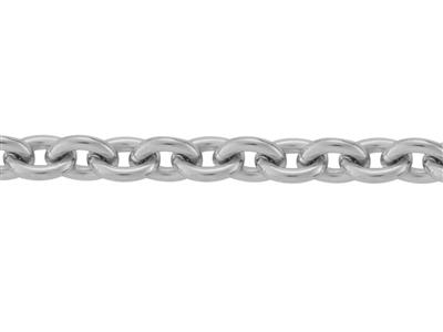 Kette Runde Ankerkette 2 Mm, 18k Weissgold Pd 13. Ref. 00350