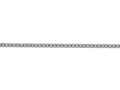 Kette Mesh Runde Ankerkette 2,10 Mm, 18k Graugold Rhodiniert. Ref. 00355 - Standard Bild - 3