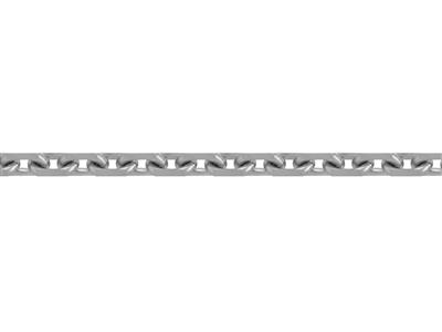 Kette 1 MM Diamant Ankerkette Netz,rhodiniert 18k Graugold. Ref. 0043 0 - Standard Bild - 3