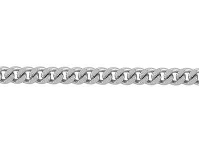 1mm Diamantbesetzte Gourmetkette, 18k Rhodiniertes Gelbgold Ref. 00230 - Standard Bild - 2
