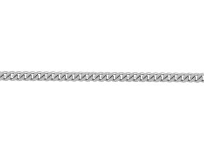 1mm Diamantbesetzte Gourmetkette, 18k Rhodiniertes Gelbgold Ref. 00230 - Standard Bild - 3