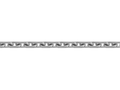 Diamantgeschnittene For\at-glied 2,60 Mm, 18 Karat Graugold, Rhodiniert. Ref. 00480 - Standard Bild - 3