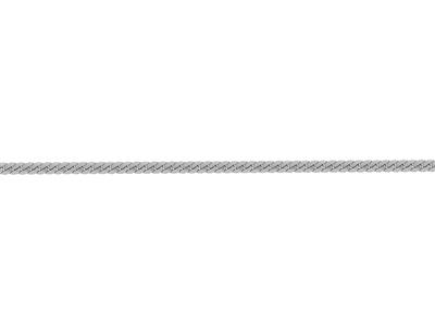 Massive Englische Masche 3 Mm, 18k Weißgold Pd 10. Ref. 00642 Bis - Standard Bild - 3