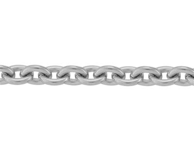 Kette Netz Runde Ankerkette 2,10 Mm, 18k Weissgold Pd 13. Ref. 00355 - Standard Bild - 2