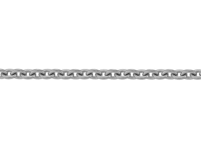 Kette Netz Runde Ankerkette 2,10 Mm, 18k Weissgold Pd 13. Ref. 00355 - Standard Bild - 3