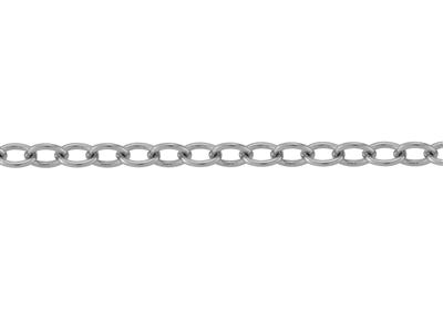 Kette Mesh Ovale Ankerkette 1,70 Mm, Gold Grau 18k Pd 6. Ref. 20027 - Standard Bild - 2