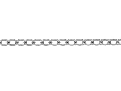 Kette Mesh Ovale Ankerkette 3 Mm, Orgris 18k Pd 6. Ref. 20028 - Standard Bild - 2