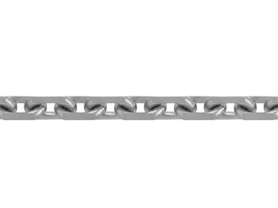 Kette Ankerkette Diamantmasche 1,58mm, 18k Weissgold Pd 13. Ref. 0045 0hj - Standard Bild - 2