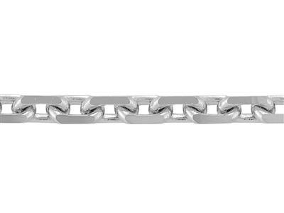 Diamantschliff For\at-kette 1,36 Mm, 18 Karat Weißgold, Rhodiniert. Ref. 00440hj - Standard Bild - 2