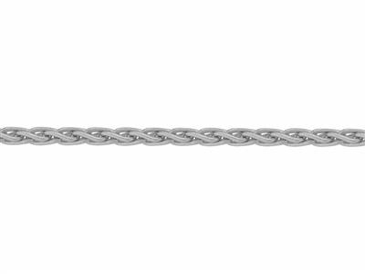 Massive Mechanische Panzerkette 3,30 Mm, 18 Karat Weißgold, Rhodiniert. Ref. 00192 - Standard Bild - 3