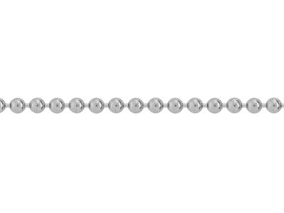 Kugelkette 2,50 Mm, 18k Weißgold, Rhodiniert. Ref. 00796 - Standard Bild - 3