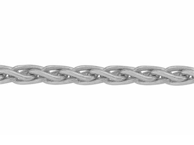 Massive Mechanische Palmier-gliederkette 1,50 Mm, 18k Weißgold, Rhodiniert - Standard Bild - 2