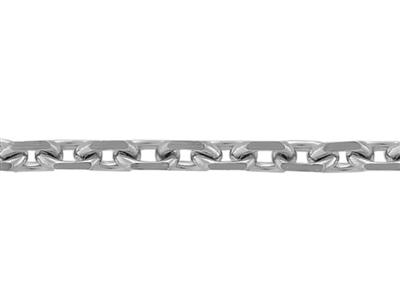 Ankerkettenglied Diamantiert 1,30 Mm, Platin 955 - Standard Bild - 2