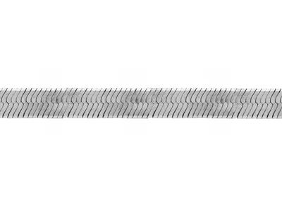 Kette Aus Herringbone-kettenglied 7mm, Silber 925. Ref. 10081