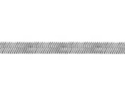 Kette Aus Herringbone-mesh 7 Mm, Silber 925. Ref. 10081 - Standard Bild - 2