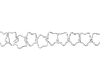 Fantasie Sterne Kette 8 Mm, Silber 925. Ref. 10082 - Standard Bild - 3