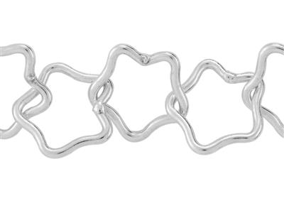 Fantasie Sterne Kette 8 Mm, Silber 925. Ref. 10082 - Standard Bild - 4